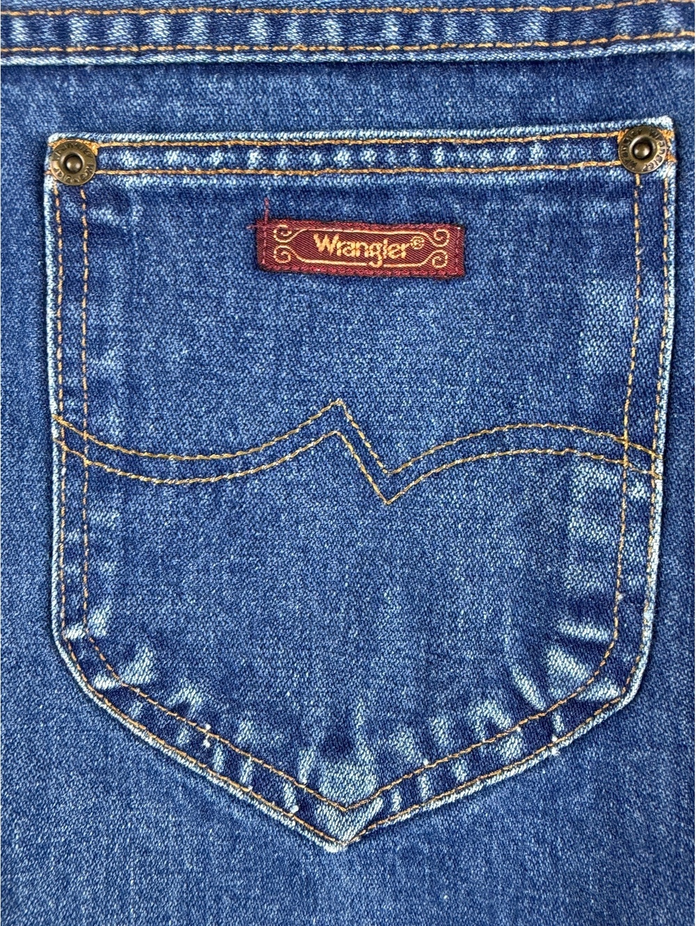 Vintage Wrangler Junior Fit pony pocket Jeans High Rise Straight Leg Denim